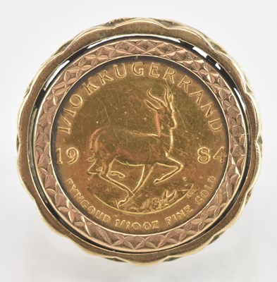 Lot 1287 - A 1984 One tenth Krugerrand, in yellow metal...