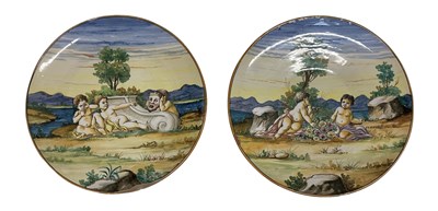 Lot 664 - A pair of modern Continental porcelain...