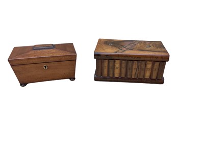 Lot 346 - An Italian Sorrento ware walnut puzzle box, 23....