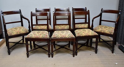 Lot 134 - A set of eight early 19th century mahogany...