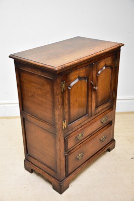 Lot 68 - TITCHMARSH & GOODWIN; an oak television/media...