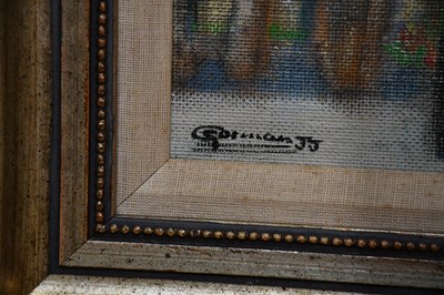 Lot 1829 - J J GORMAN; a pair of oils on board,...
