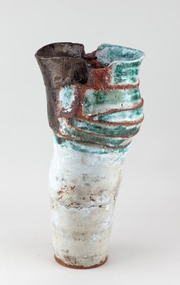 Lot 609 - ROBIN WELCH (1936-2019); a tall stoneware...