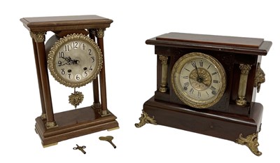 Lot 150 - SETH THOMAS; a modern American mahogany and...