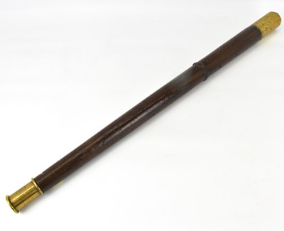 Lot 157 - A 19th century wood and brass truncheon