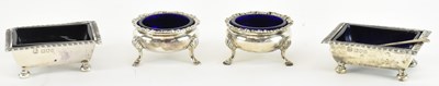 Lot 1185 - FRAZER & HAWS; a pair of George V hallmarked...