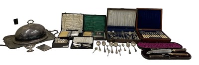 Lot 1108 - A large quantity of silver plated and pewter...