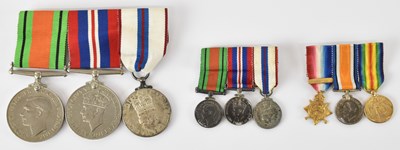 Lot 334 - A trio of WWII medals comprising 1939-1945 War...