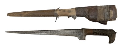 Lot 402 - An Islamic dagger, the handle with studded...