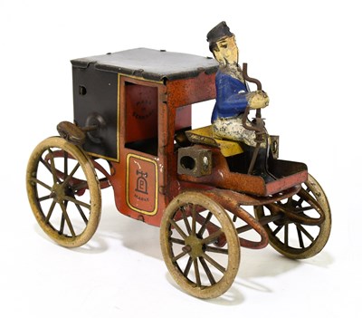 Lot 31 - LEHMANN; a clockwork tinplate Post Carriage,...