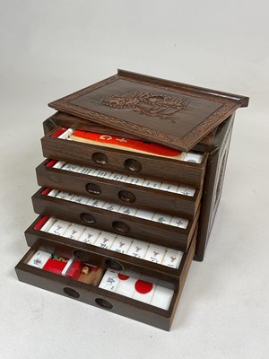 Lot 68 - An early to mid 20th century Mahjong set...