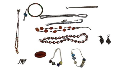 Lot 1337 - A quantity of costume jewellery including...