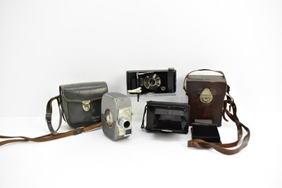 Lot 184 - Three vintage cameras, comprising a Coronet...