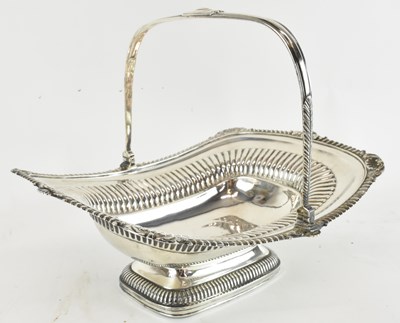 Lot 1120 - A George III hallmarked silver basket, with...