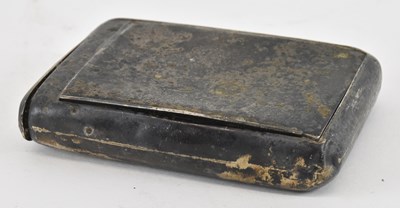 Lot 1196 - A 900 grade silver cigarette case, 10 x 7.5cm,...