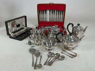 Lot 1413 - A quantity of silver plated items, to include...