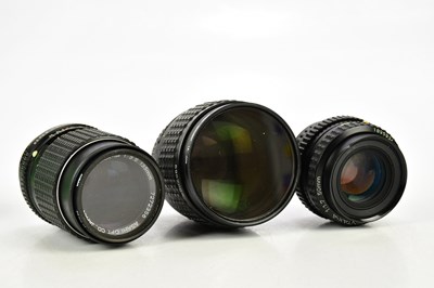 Lot 1171 - PENTAX; a Pentax ILX 35mm film camera, with...