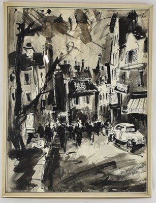 Lot 200 - MARIUS GIRARD (1927-2014); ink and wash...