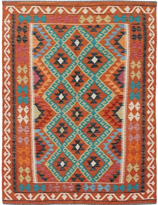 Lot 82 - An Afghan Chobi hand woven woollen Kelim rug,...