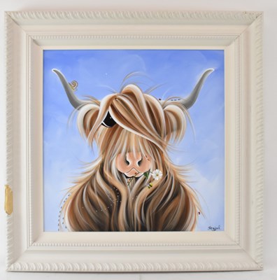 Lot 201 - JENNIFER HOGWOOD; oil on canvas, 'Moo's Garden...