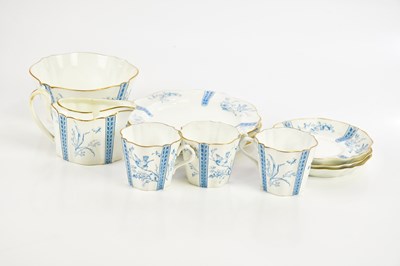 Lot 828 - WEDGWOOD; a part tea service, transfer printed...