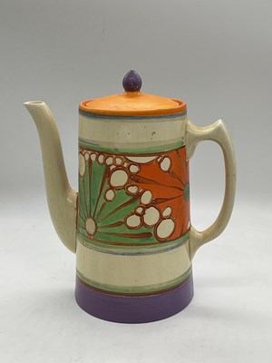 Lot 166 - CLARICE CLIFF; a Fantasque shape tankard...