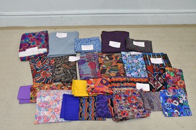 Lot 450 - Twenty Liberty wool and cotton fabric bolts of...