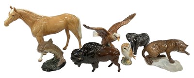 Lot 646 - BESWICK; a collection of seven porcelain...