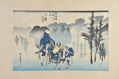 Lot 1141 - UTAGAWA HIROSHIGE (1797-1858); a woodblock...