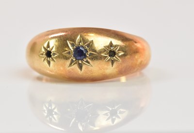 Lot 1196 - A 15ct yellow gold ring, originally set with...