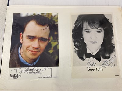 Lot 1585 - EASTENDERS; a blue ring folder containing...