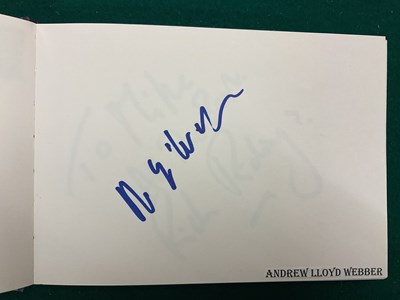 Lot 1567 - An autograph album containing signed pages for...