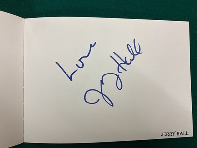 Lot 1567 - An autograph album containing signed pages for...