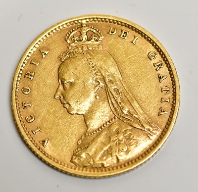 Lot 658 - A Victoria half sovereign, Jubilee head, 1892.