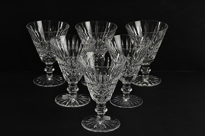 Lot 870 - WATERFORD; a set of six conical drinking...