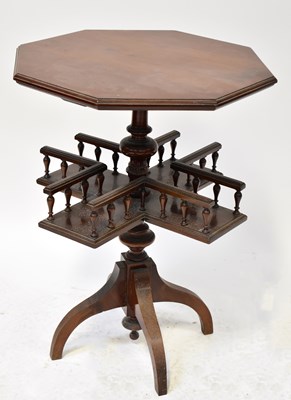 Lot 44 - An Edwardian mahogany octagonal-topped side...