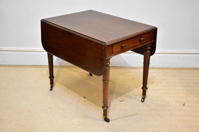 Lot 199 - A Victorian mahogany drop-leaf table, with...