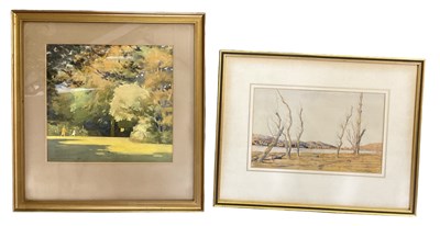 Lot 293 - MARTIN HARDIE (1875-1952); watercolour, 'Trees...