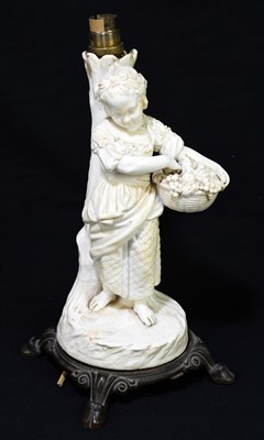 Lot 549 - COPELAND; a 19th century blanc-du-chine figure...