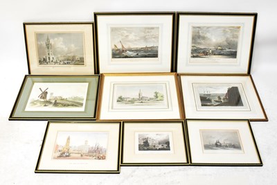 Lot 450 - Eight hand-coloured engravings and other...