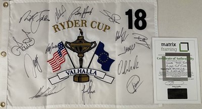 Lot 127 - RYDER CUP; a 'Valhalla 2008' flag,...