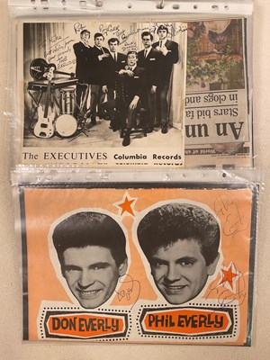Lot 1659 - SIXTIES ROCK & POP; a black folder with twenty-...
