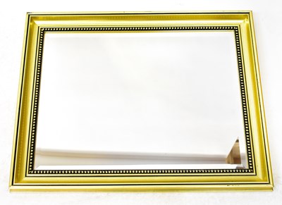 Lot 91 - A gilt framed wall mirror with rectangular...