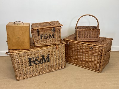 Lot 87 - FORTNUM & MASON: a selection of wicker hampers,...