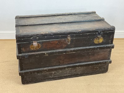 Lot 848 - W J LOVELACE, a zinc lined chest, with wooden...