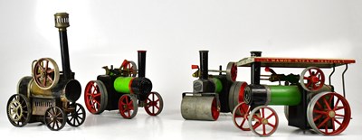 Lot 522 - Four model steam engines, including a Mamod...