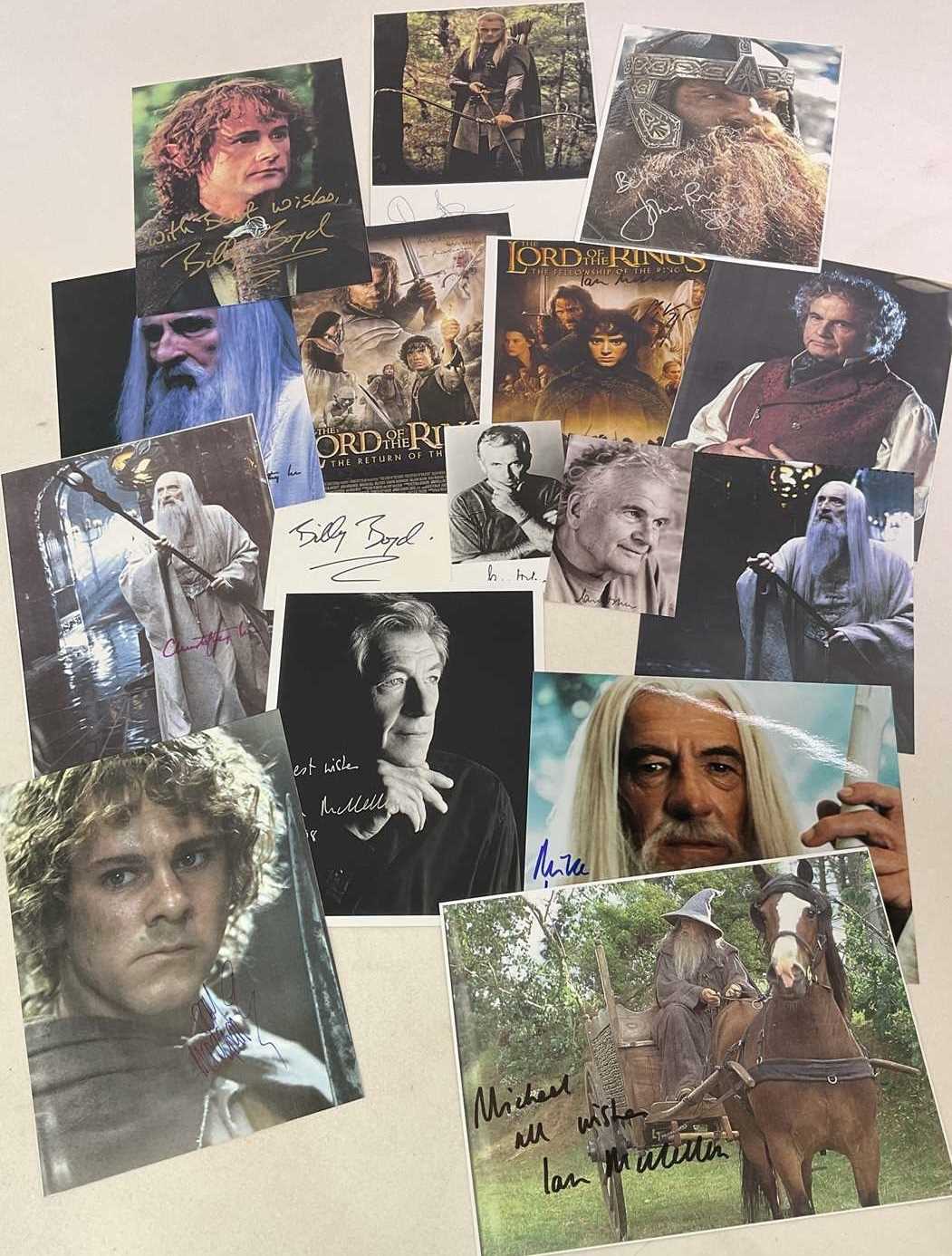 Lot 1578 - THE LORD OF THE RINGS; sixteen signed colour...