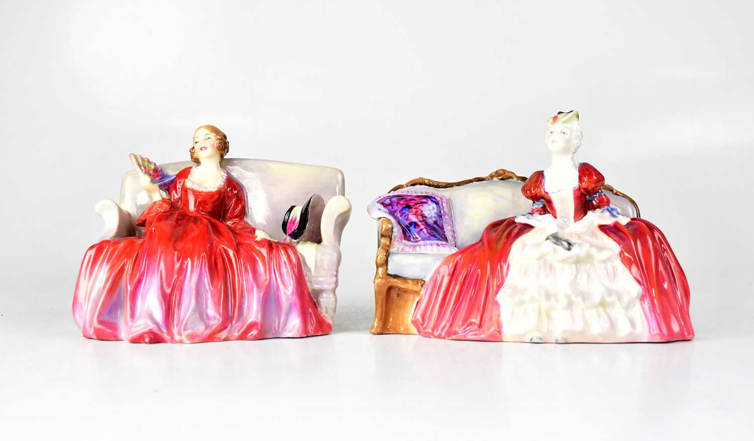 Lot 453 - ROYAL DOULTON; two figures, HN1997 'Belle o'...