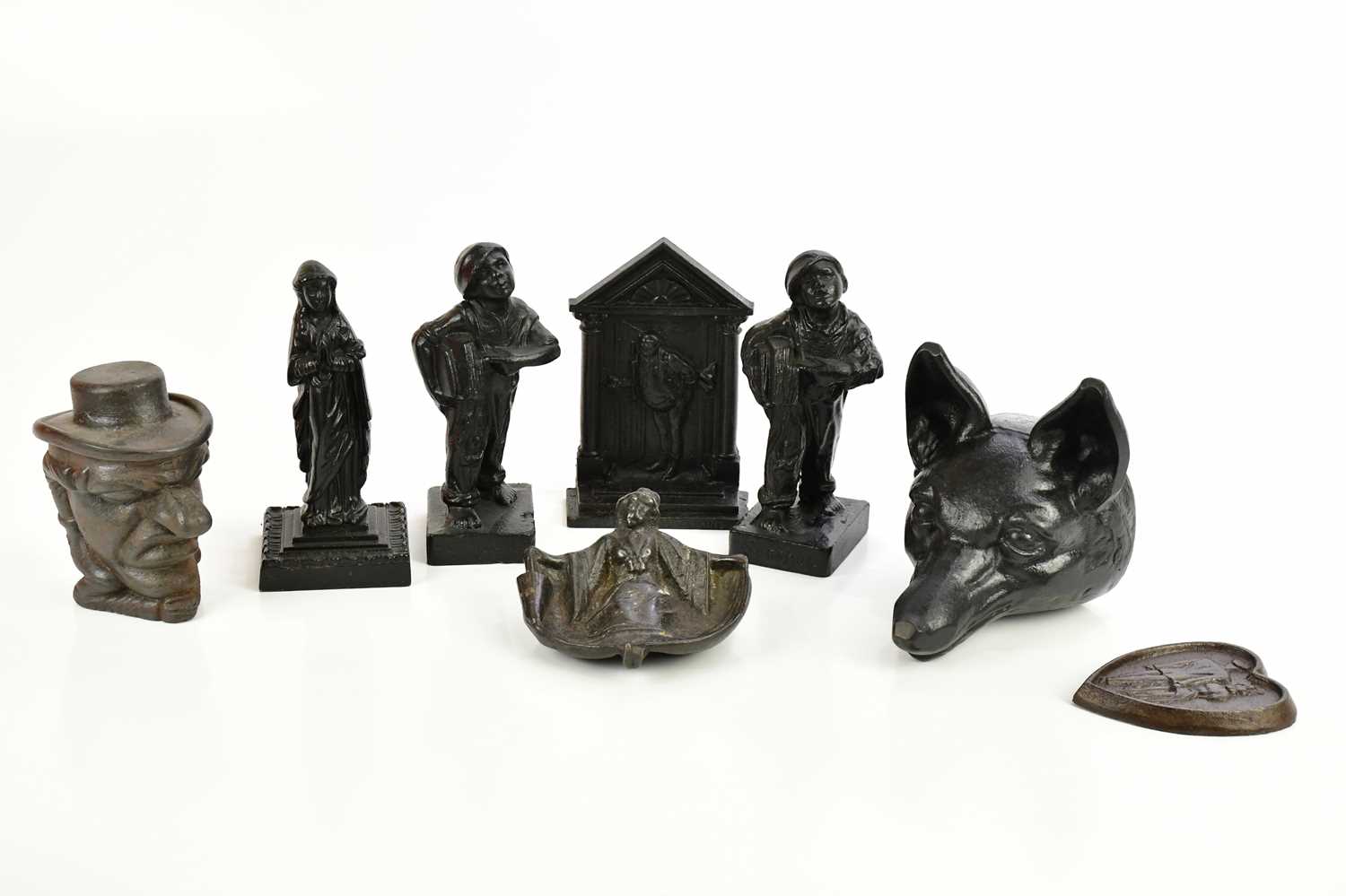 Lot 529 - A collection of Victorian and later cast iron,...