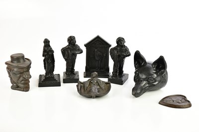 Lot 529 - A collection of Victorian and later cast iron,...